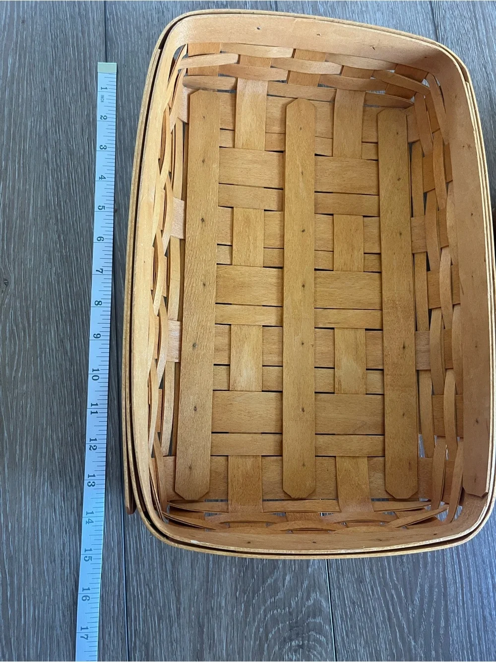 Longaberger Rectangle and Square Baskets Bundle